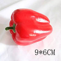 Искусственный перец сладкий красный - размер 10*7см, пена