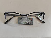 Очки женские в металлической оправе с прозрачной линзой (пластик) BEST VISION BV8431-c8 -4.50 рмц 62-64