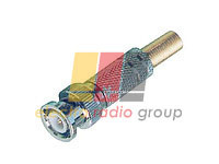 Штекер bnc під кабель, з пружиною, латунь