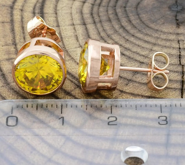 Сережки гвозики 23584, розмір 11*11мм, позолота РО