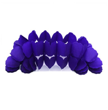 Гірлянда розтяжка паперова 3 м 16 на 11 см синій, фото 1