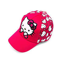 Кепка для дівчинки hello kitty one size малиново-білий