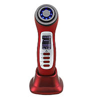 Масажер для обличчя мікрострумовий + RF ліфтинг + EMS-стимулятор + LED терапія для омолодження та ліфтингу шкіри