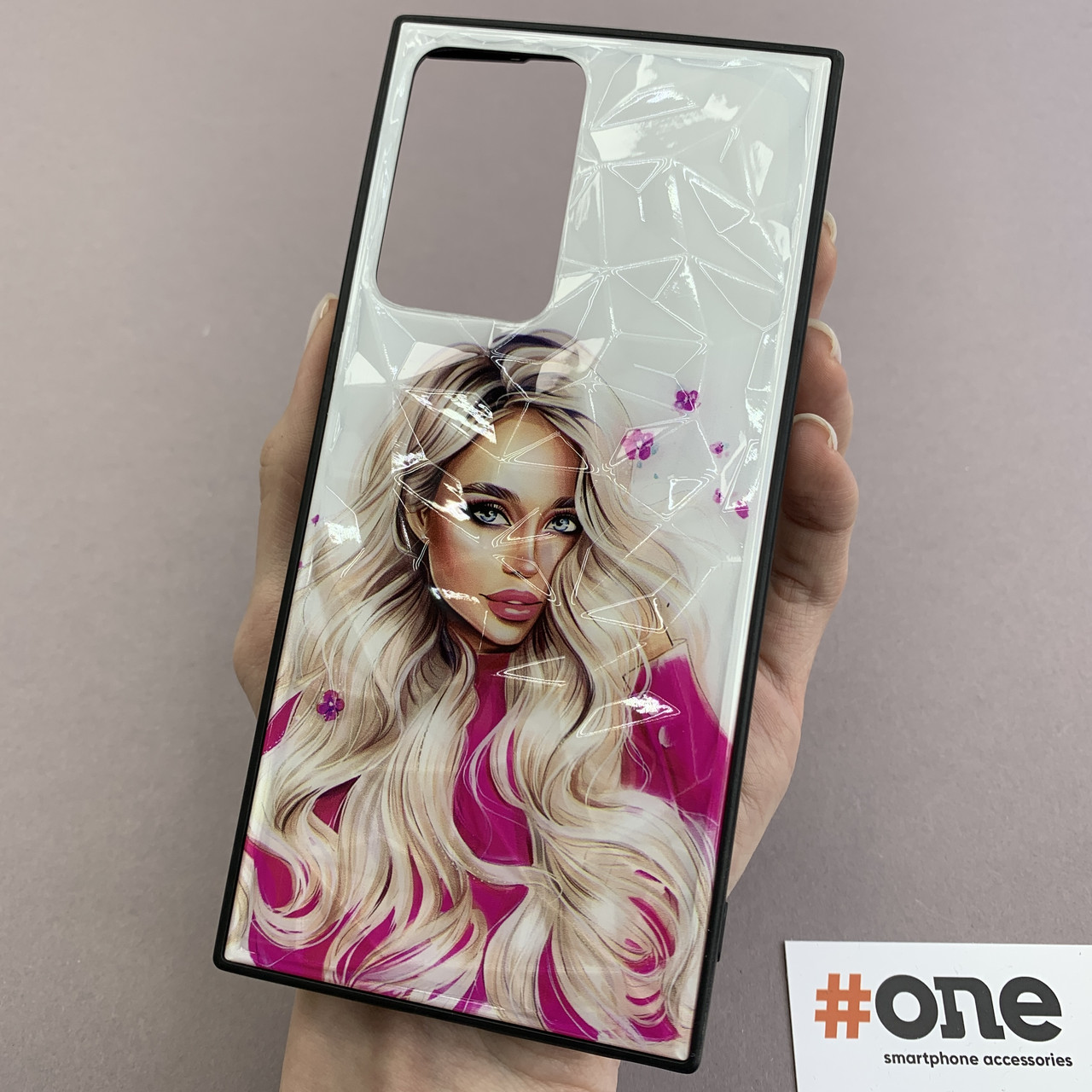 Чохол Samsung Galaxy Note 20 Plus Ladies з принтом з дівчинкою чохол на самсунг нот 20 плюс рожевий