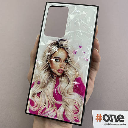 Чохол Samsung Galaxy Note 20 Plus Ladies з принтом з дівчинкою чохол на самсунг нот 20 плюс рожевий, фото 1