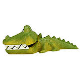 Декор в акваріум "Крокодил" - розмір 12*7см, є трубка для повітря, фото 4