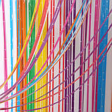 Дощик для фотозони із зірочками 245 см на 92 см різнобарвний, фото 4