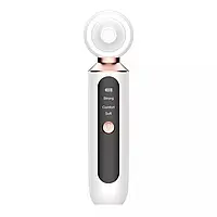 Вакуумний ультразвуковий очисник пор для очищення обличчя. Підсвітка проблемних ділянок + три насадки