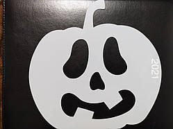 Halloween трафарет Гарбуз 20 на 16 см сірий