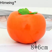 Искусственная хурма оранжевая - размер 8*6см, пена