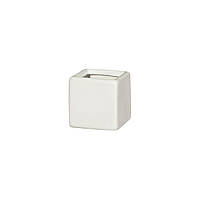 Керамічний білий куб для свічок