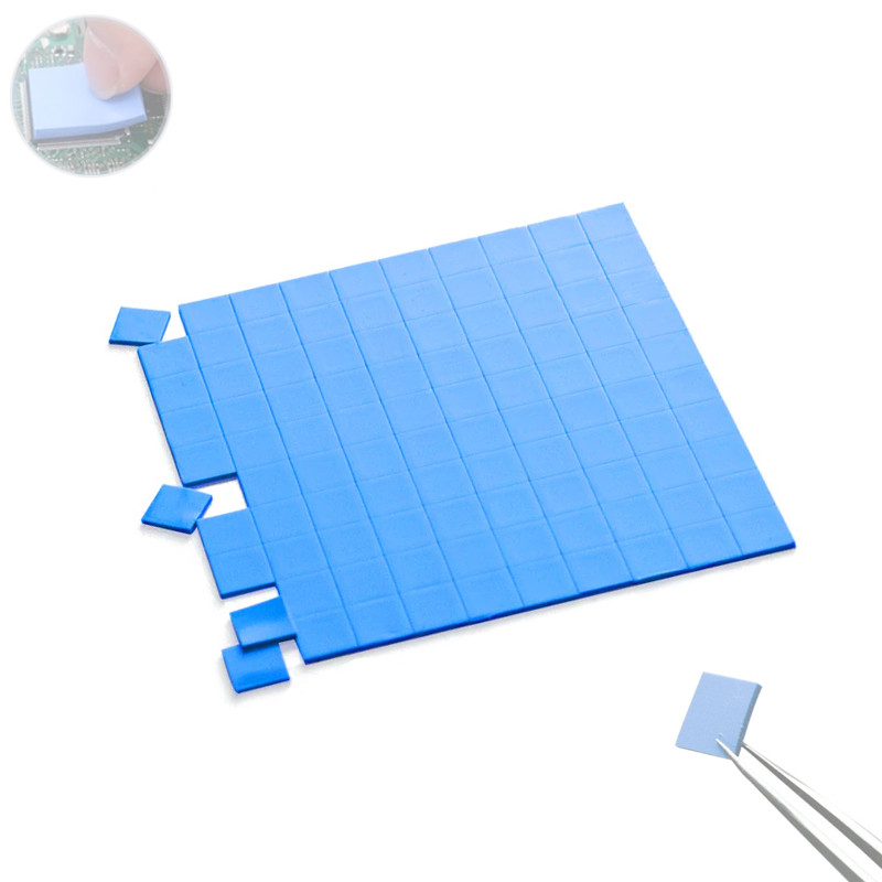 Термопрокладка під радіатор 10х10х1мм, 100шт, силікон, фото 1