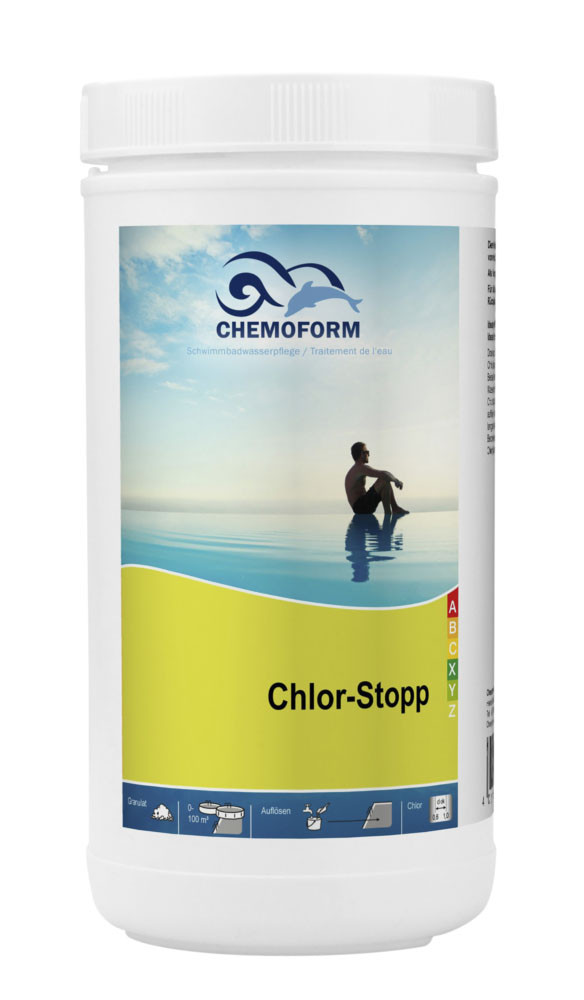 Chemoform Chlor-Stopp препарат для зниження рівня хлору у воді, 1 кг