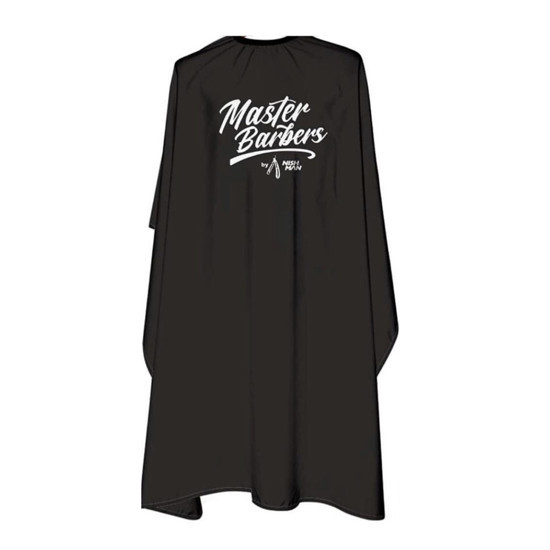 Накидка для стрижки і гоління Nishman Master Barbers, чорна