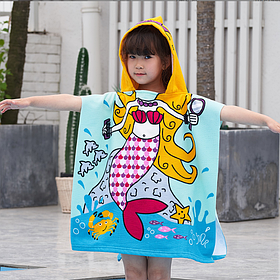 Пляжний рушник пончо 62*60 см (21060)