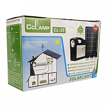 Ліхтар CL-25 Power Bank із сонячною панеллю + лампочки 3 шт., фото 2