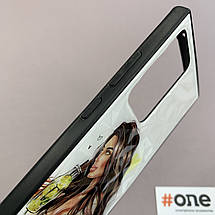 Чохол Samsung Galaxy Note 20 Plus Ladies з принтом з дівчинкою чохол на самсунг нот 20 плюс жовтий, фото 4