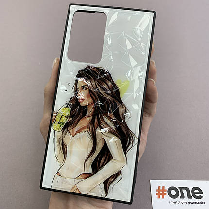 Чохол Samsung Galaxy Note 20 Plus Ladies з принтом з дівчинкою чохол на самсунг нот 20 плюс жовтий, фото 1