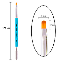 Пензель зі шпателем Master Professional MP-CL1 4#, бірюзовий