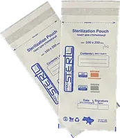 Крафт пакеты 100х200мм "ProSteril" для стерилизации (сухожар/автоклав) 100шт/уп (белые)