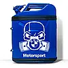 Каністра-бар хендмейд подарунок мотогонщику на 20л. "BMW" Motorsport Білий, фото 6