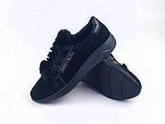Жіноче взуття кросівки чорне з натуральної шкіри для дівчат 37 розмір розпродажу 38