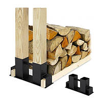 Деревянный штабелер для укладки древесины, 16 x 34 x 10 см, 2 шт.