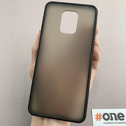 Чохол для Xiaomi Redmi Note 9s чохол з кольоровою окантовкою на телефон сяомі редмі нот 9с чорний tcb, фото 1