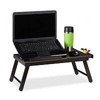 Столик для ноутбука складной темно-коричневый
