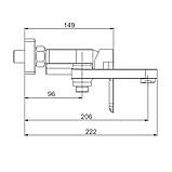 Змішувач для ванни GAPPO G3248, білий/хром, фото 7