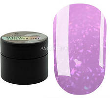 SAGA professional Builder Gel magic 2 (ліловий з різнокольоровою поталлю),15 мл