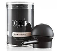 Загусник для волосся Toppik (Dark Brown) Темно-коричневий + Насадка-розпилювач Toppik, фото 3
