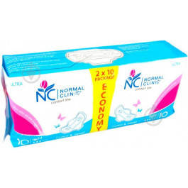 Прокладки для критичних днів Normal Clinic Comfort ultra NCF04Z  3к, 20шт, cotton&velvet, 240мм (3800213309092)