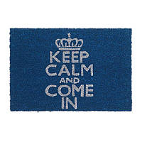 Килимок для підлоги Keep Calm Кокосовий блакитний 40x60 см