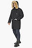 Куртка чорна чоловіча зимова з пухнастою облямівкою модель 42066 (КЛАД ТІЛЬКИ 56(3XL)), фото 6