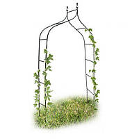 Декоративная двойная арка для вьющихся растений сада, металл, 240х170х38 см