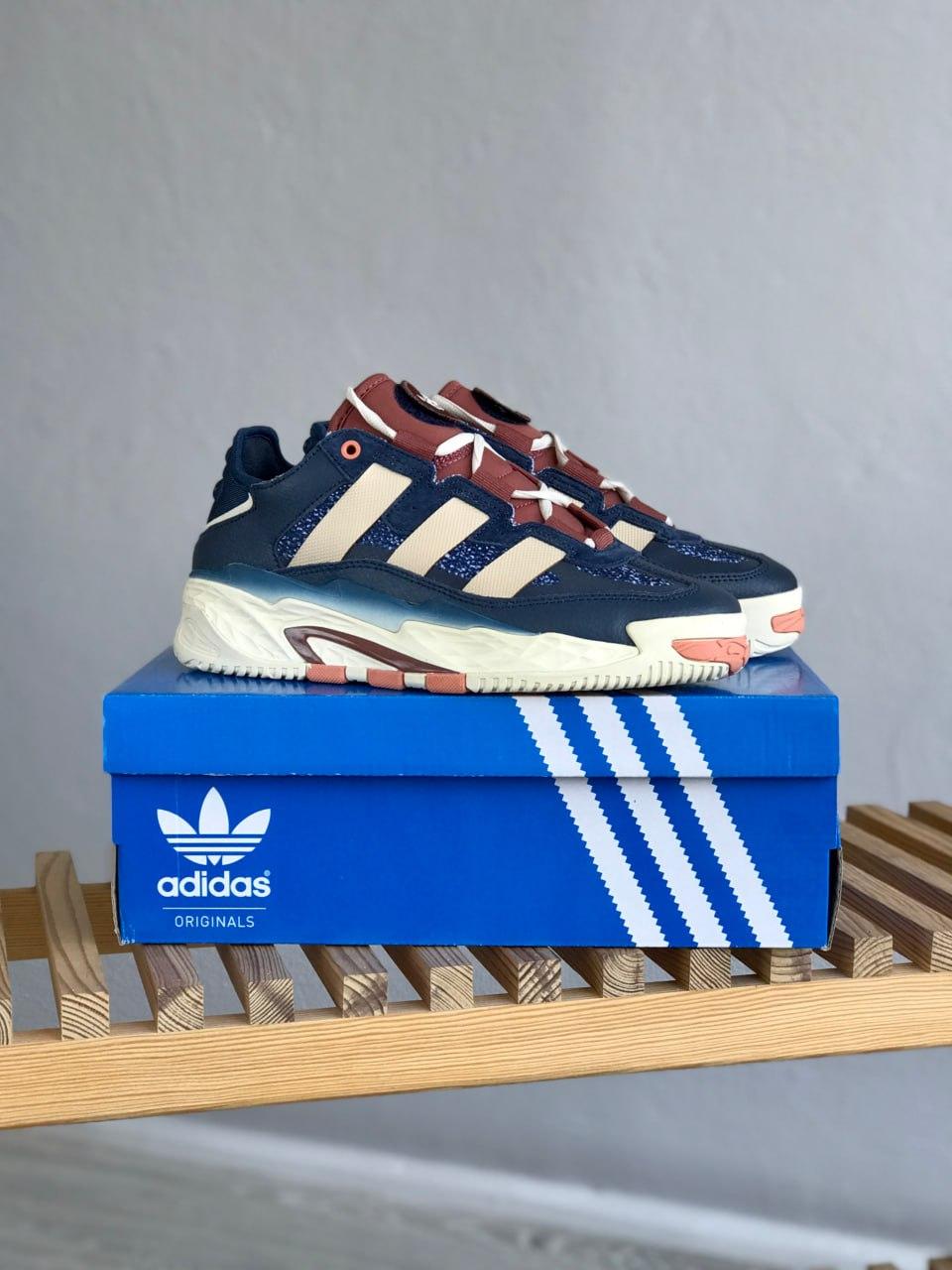 Кросівки чоловічі сині Adidas Niteball Blue Beige (11158), фото 1