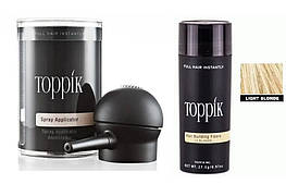 Загусник волосся Toppik (Light Blonde) Світло-русявий + Аплікатор-розпилювач Toppik