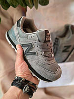 New Balance 574 Gray Black v2 кроссовки и кеды высокое качество Размер 36