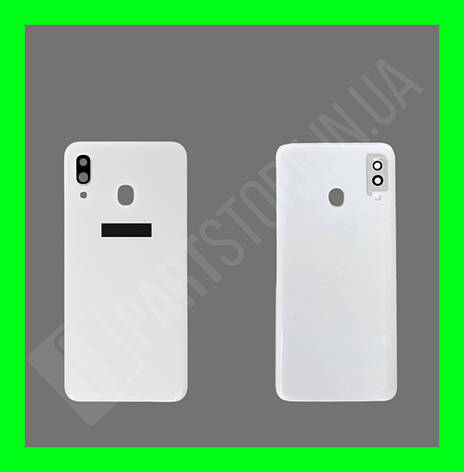 Кришка Samsung A30 A305 White зі склом камери оригінал, фото 2