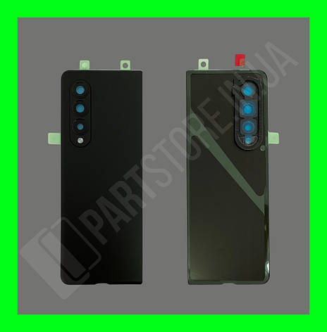Кришка Samsung Z Fold 3 5G F926B Phantom Black зі склом камери оригінал, фото 1