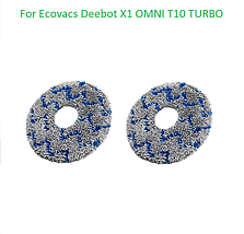 Серветка ганчірки для робота-пилососа Ecovacs Deebot T10 turbo X1 ( DEX11 ) T20 ( DLX23 ) T30 ( DDX14 ) X2 12шт, фото 4