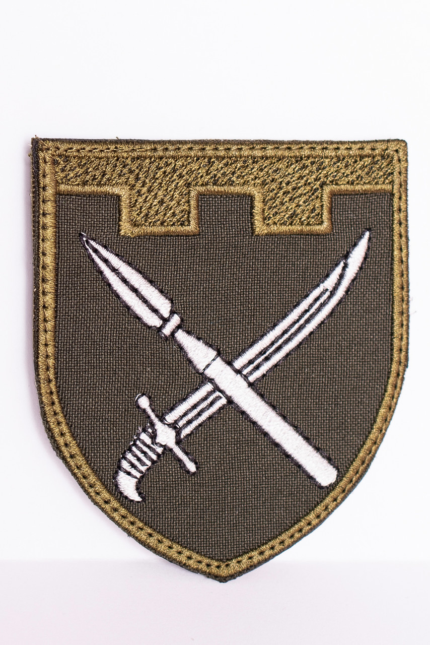 Шеврон "Спис і шабля" олива, фото 1