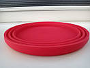 Миска силіконова складна туристична глибока тарілка для походу та кемпінгу 680 мл 155 х 55 мм Red, фото 6