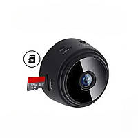 Мини камера IP Видеонаблюдение Wi-Fi FullHD 1080 Action Camera A9 беспроводная с датчиком движения