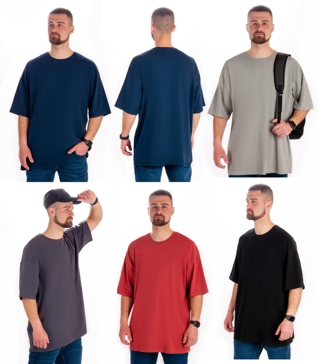 Жіноча футболка Oversize однотонна