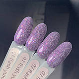Гель-лак GeliX Flash Yuki 07, світловідбиваючий з пластівцями ЮКИ, фото 2