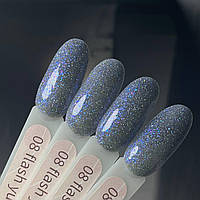 Гель-лак GeliX Flash Yuki 08, світловідбиваючий з пластівцями ЮКИ