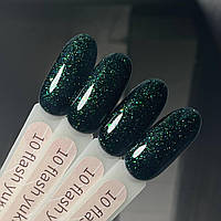 Гель-лак GeliX Flash Yuki 10, світловідбиваючий з пластівцями ЮКИ