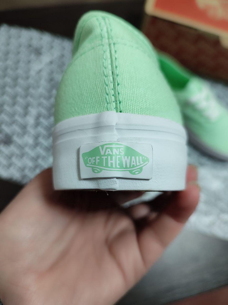 Light green vans deals